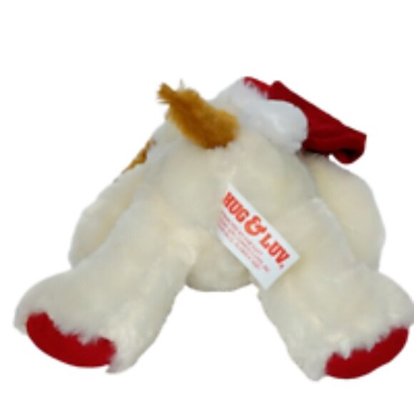 Hug and Luv Christmas Puppy Dog Plush Red Snowflake 10 Inch - Picture 5 of 7